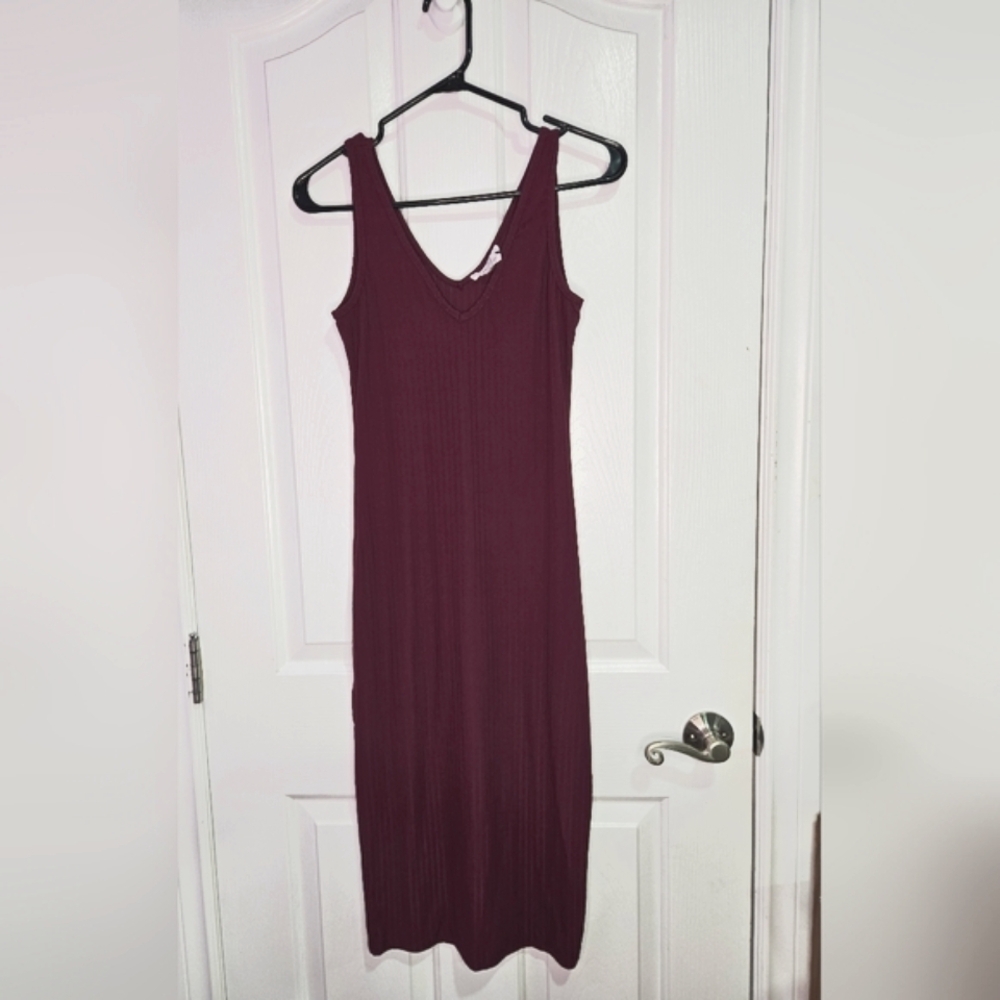 3/$15! Women's Ribbed V Neck Dress, Capella, Small
